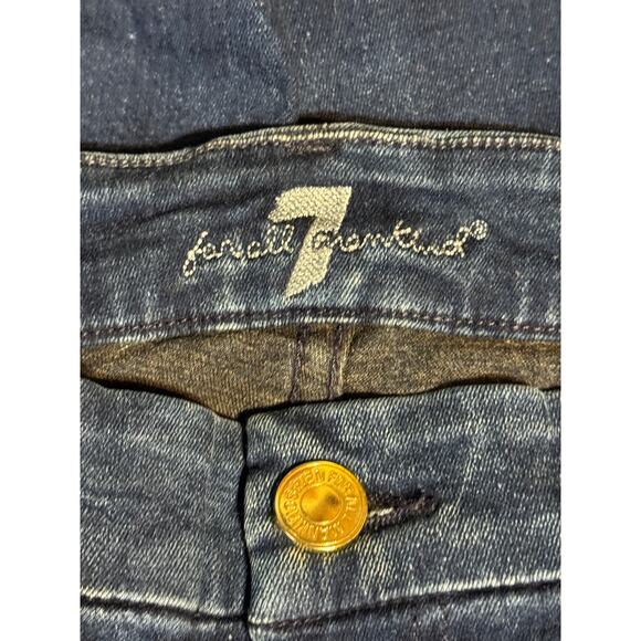 Seven7 · Size 30 · Blue Denim Cotton-Blend Mid-Rise Skinny Jeans 5 Pockets - Picture 6 of 12